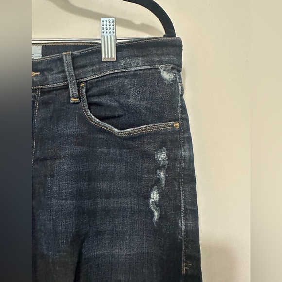 Frame Le Garcon Crop ‘covant’ distressed dark wash taper boyfriend jean - 26 - Picture 7 of 16